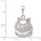Sterling Silver Cat Charm Pendant Animal Jewelry 22mm x 19mm